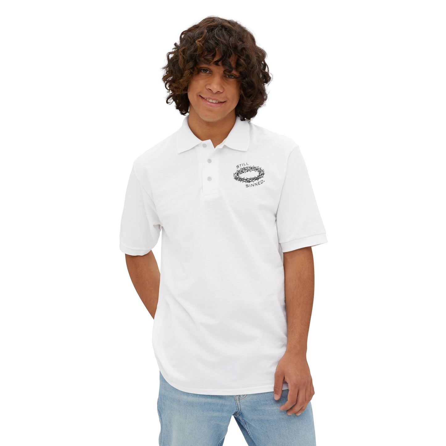 Men's Piqué Logo Polo