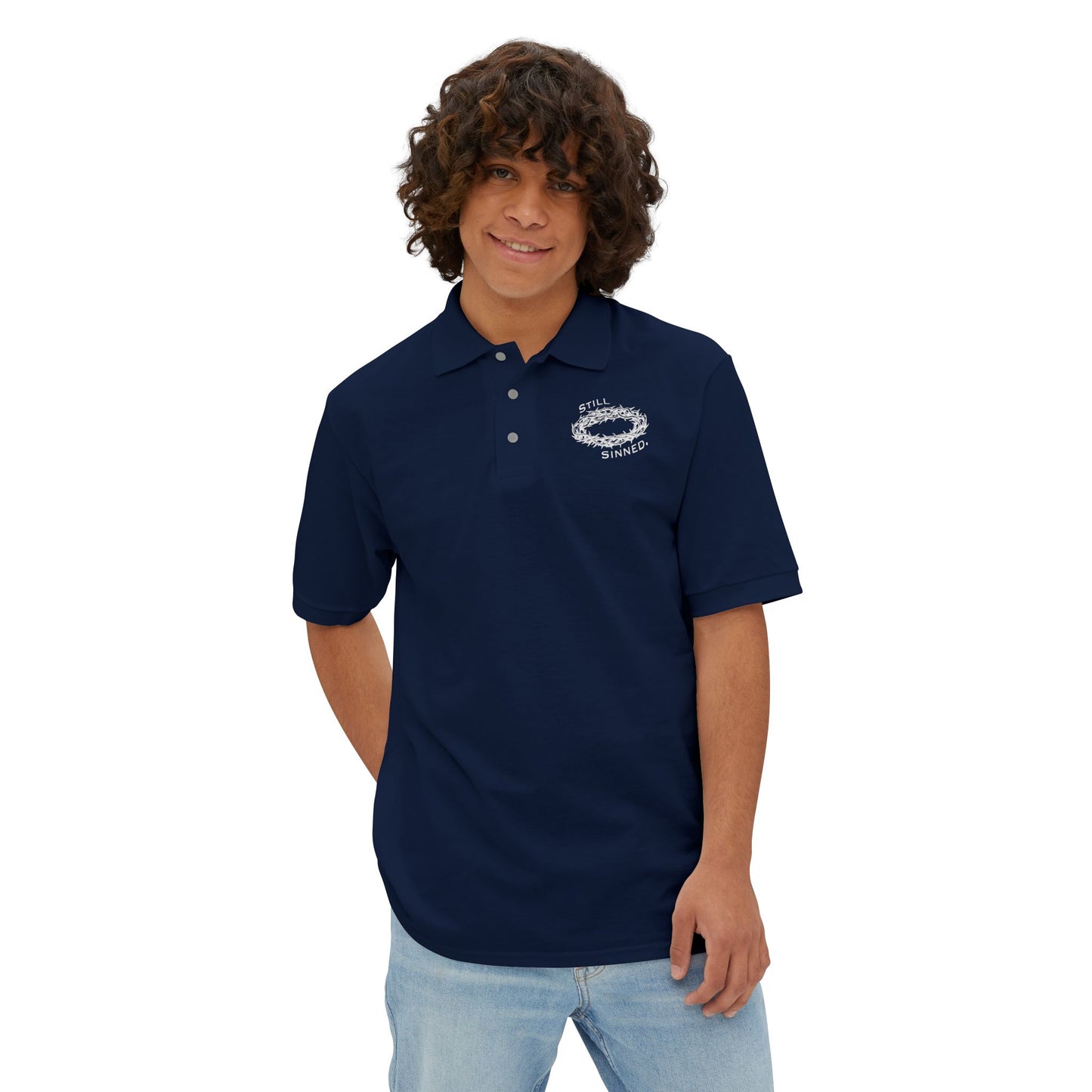Men's Piqué Logo Polo