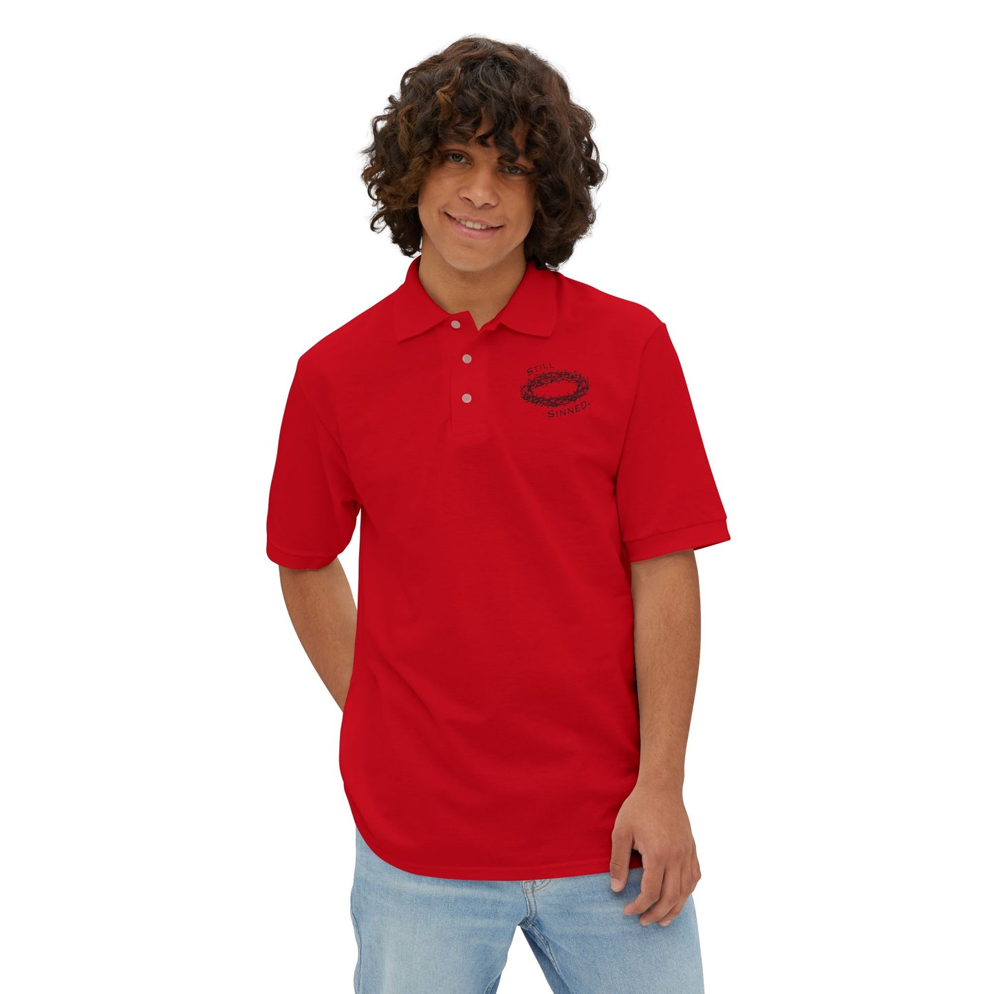 Men's Piqué Logo Polo