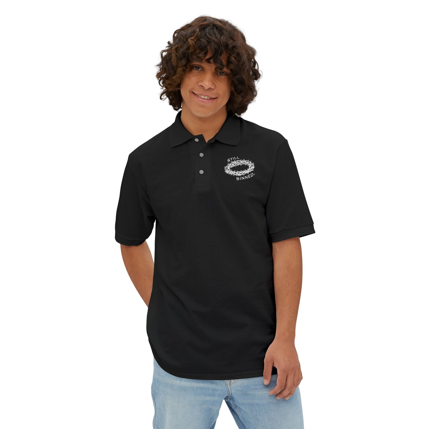 Men's Piqué Logo Polo